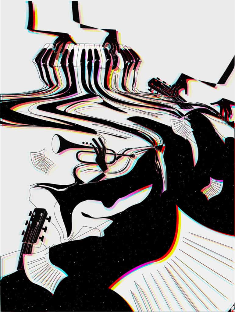 Illustration Jazz signée Emilia Hasanova