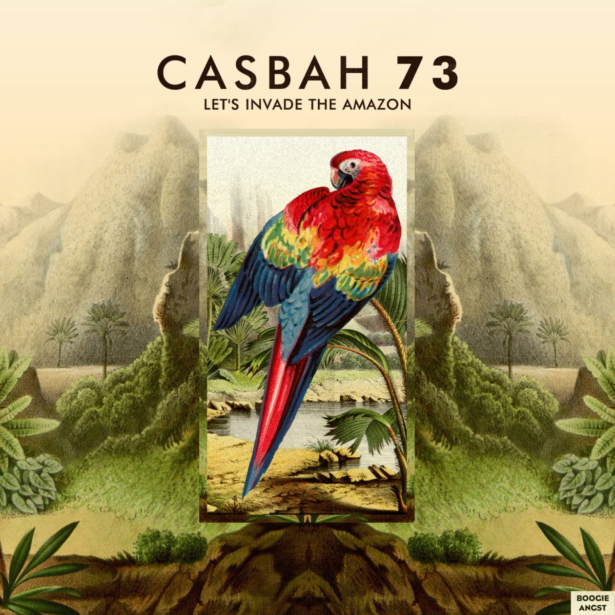 Artwork cover du EP Let’s Invade the Amazon de Casbah 73