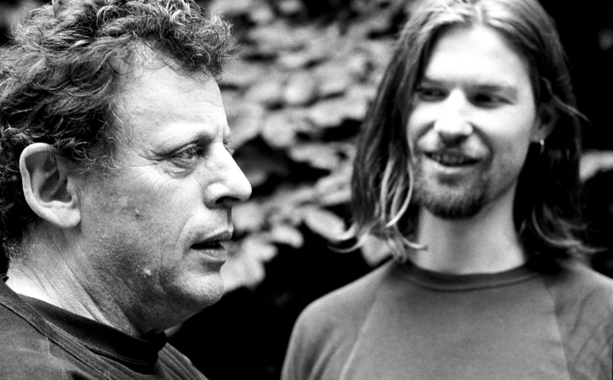 Photo Philip Glass & Aphex Twin